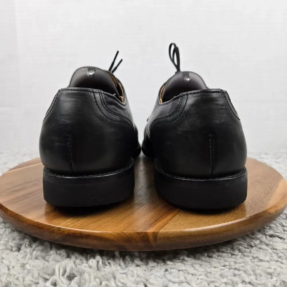 Allen Edmonds Men 12D Fairgate Black Leather Cap Toe Office Oxford Dress Shoe